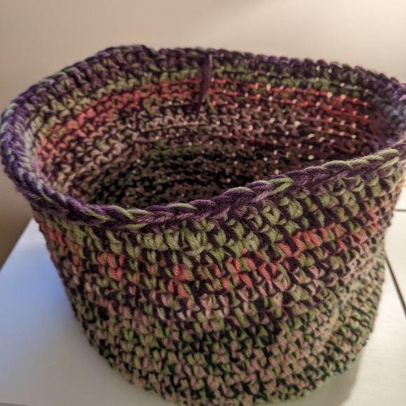 Crochet Storage Basket Approx 8